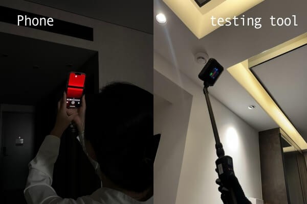 专业设备可能降低反光和信号暴露