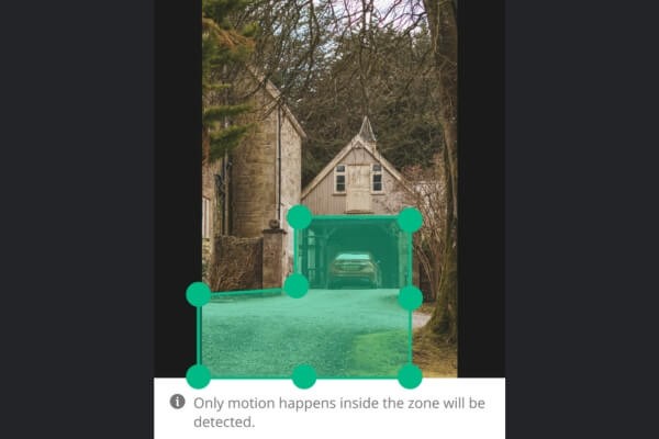 security camera detection zone setup to reduce false alerts