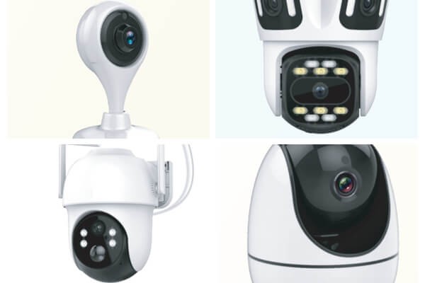 Comparison of different high-resolution security cameras, including 2K, 3MP, and 4K for various home security applications.