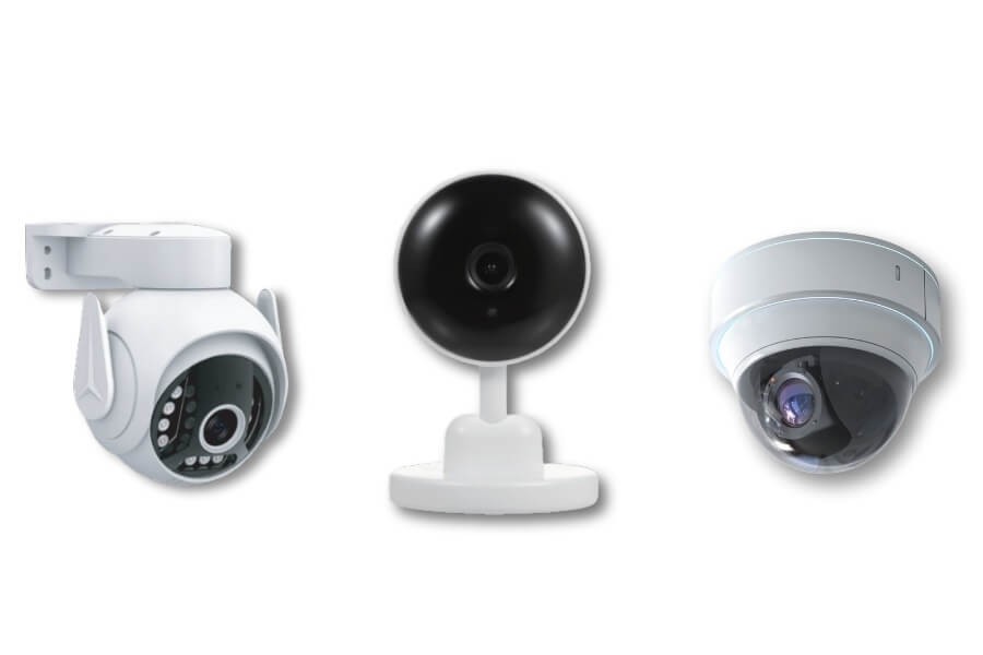 comparison of wireless Wi-Fi camera, PoE camera, and analog CCTV camera