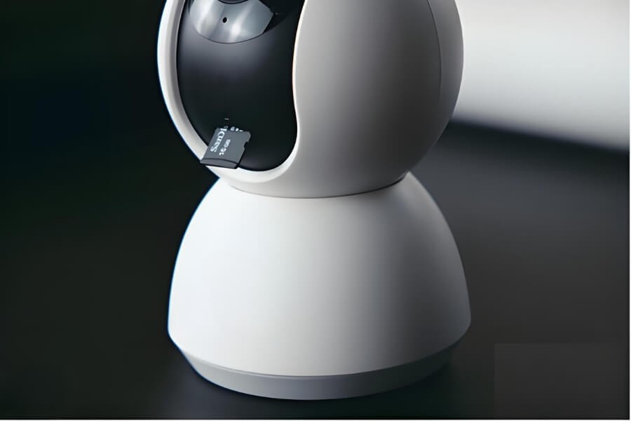 local SD card storage for indoor home security cameras