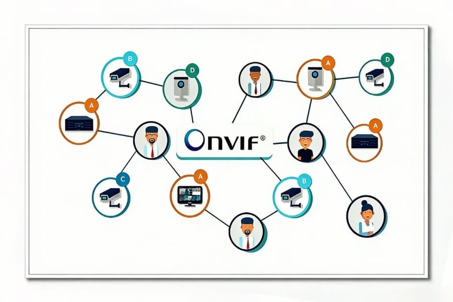 How ONVIF enables communication between cameras, NVRs, and apps