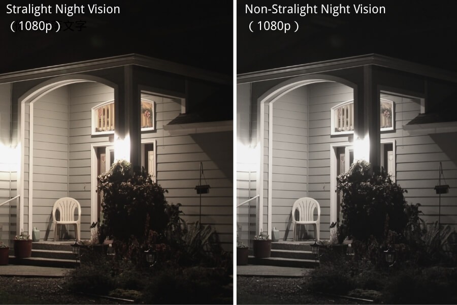 comparison between traditional night vision camera and starlight security camera